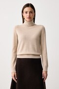 United Colors of Benetton sweter damski kaszmirowy beżowy 1033D202D