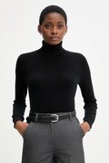 United Colors of Benetton sweter kaszmirowy kolor czarny lekki z golfem 1033D202D