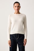 United Colors of Benetton sweter damski kaszmirowy beżowy 1033D107P