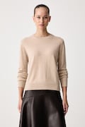 United Colors of Benetton пуловер дамски от кашмир бежов 1033D107P