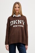 DKNY sweter damski brązowy DJ4R0362