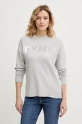 Dkny sweter damski kolor szary lekki DJ4R0407