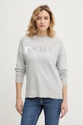 Dkny sweter damski kolor szary lekki DJ4R0407