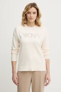 Dkny sweter damski kolor beżowy lekki DJ4R0407