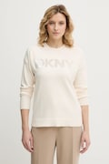 Dkny sweter damski kolor beżowy lekki DJ4R0407