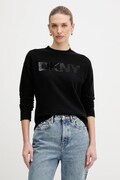 Dkny sweter damski kolor czarny lekki DJ4R0407