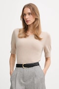 United Colors of Benetton sweter damski kolor beżowy lekki 1002D10D2