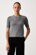 United Colors of Benetton maglione a maniche corte da donna in lana grigio 1002D10D2