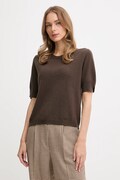 United Colors of Benetton sweter damski kolor brązowy lekki 1002D10D2