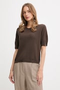 United Colors of Benetton sweter damski kolor brązowy lekki 1002D10D2
