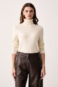Barbour golf damski z wełną Pendle Roll beżowy LKN1077