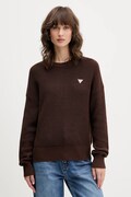 Guess Jeans sweter bawełniany kolor brązowy W4BR08 Z3HM1