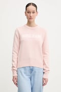 Guess Jeans sweter bawełniany kolor różowy  W4BR10 Z3HM1