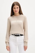 Guess Jeans sweter bawełniany kolor beżowy W4BR10 Z3HM1