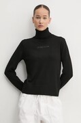 Светр Guess Jeans жіночий колір чорний гольф W4BR15 Z3HO2
