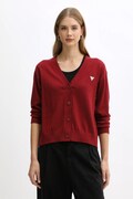 Guess Jeans cardigan con aggiunta di lana colore nero W4BR16 Z3HO2