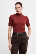 Sisley pulover din amestec de lână culoarea negru, cu turtleneck, 11BAM105P