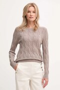 Tommy Hilfiger maglione in lana donna colore marrone  WW0WW43586