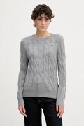 Tommy Hilfiger sweter wełniany damski kolor bordowy lekki WW0WW43586
