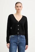 Morgan kardigan z domieszką wełny MIMO kolor czarny MIMO
