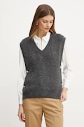 Morgan kamizelka z domieszką wełny MPLUIE kolor szary MPLUIE