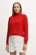 Morgan pulover din amestec de lână MSTORI culoarea roz, cu turtleneck, MSTORI