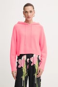 FROM FUTURE sweter kaszmirowy kolor różowy lekki WPH02130