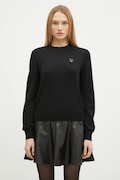 Vlněný svetr Maison Kitsuné Bold Fox Head Patch dámský, černá barva, lehký, MW00801KT1036