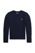 Detský sveter Polo Ralph Lauren tmavomodrá farba, 313877375008