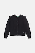 Дитячий бавовняний кардиган United Colors of Benetton колір чорний легкий 1098C500O