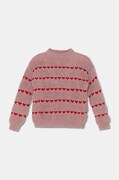 United Colors of Benetton sweter z domieszką wełny dziecięcy kolor różowy lekki 1076Q106V