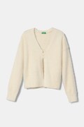 Detský sveter United Colors of Benetton béžová farba, 19BAC601L