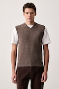 United Colors of Benetton vestă pentru bărbați din lână maro 1002U400L
