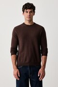 United Colors of Benetton sweter męski wełniany brązowy 1002U1G34