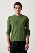 United Colors of Benetton sveter pánsky vlnený zelený 1002U1G34