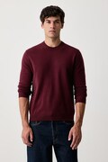 United Colors of Benetton sweter męski wełniany bordowy 1002U1G34