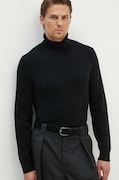 Theory pulover de casmir culoarea negru, light, cu guler, N0888705