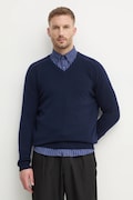 United Colors of Benetton sweter wełniany męski kolor granatowy lekki 1006U4016