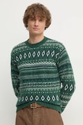 Sveter United Colors of Benetton pánsky, zelená farba, 1137K107V