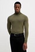 Sisley sweter męski kolor zielony lekki z golferm 10F2S2244