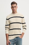 Pepe Jeans pulover de bumbac CAIRO culoarea bej, light, PM702444
