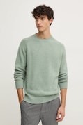 Pepe Jeans pulover din amestec de lana CRED barbati, culoarea verde, light, PM702480