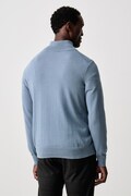 BOSS Orange sweter męski z dodatkiem kaszmiru Kanobix_S niebieski 50527585