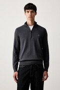 BOSS Orange sweter męski z dodatkiem kaszmiru Kanobix_S granatowy 50527585