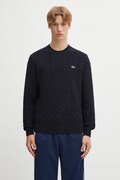 Lacoste sweter wełniany męski kolor granatowy AH2924