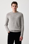 Tommy Hilfiger pulover za muškarce od vune sivi MW0MW36535