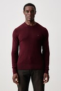 Tommy Hilfiger pulover za muškarce od vune bordo MW0MW36535