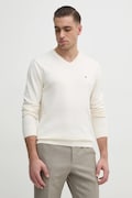 Tommy Hilfiger sweter bawełniany kolor beżowy lekki MW0MW14745