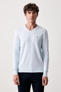 Tommy Hilfiger sweter męski bawełniany niebieski MW0MW14745