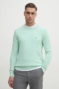 Tommy Hilfiger maglione in cotone colore turchese  MW0MW36347